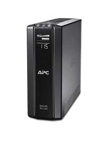 ИБП APC APC Back-UPS Pro BR1200G-RS- 1200VA720W- AVR- 6 x CEE 77 Schuko (3 Battery Backup- all 6 Surge Protected)- RJ-11 RJ-45 D