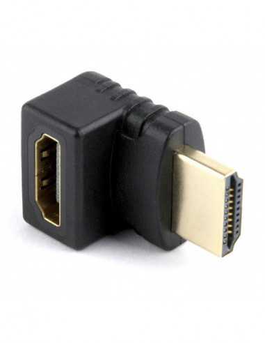 Адаптеры Adapter HDMI-HDMI - Gembird A-HDMI270-FML, Adapter HDMI female 270 to HDMI male, gold plated contacts