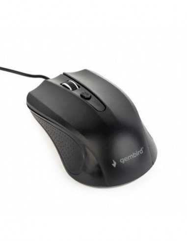 Игровые мыши GMB Gembird MUS-4B-01, Optical Mouse, 1200dpi, USB, Black