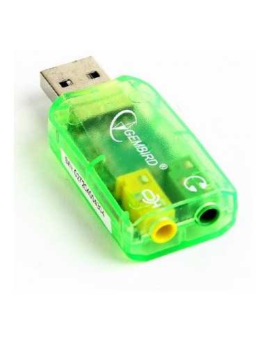 Звуковые карты Gembird SC-USB-01 Virtus USB Sound Card, connectors: USB A-type male, 3.5mm stereo headphone jack, 3.5mm microph