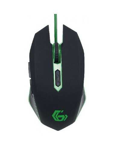 Игровые мыши GMB Gembird MUSG-001-G, Gaming Optical Mouse, 2400dpi adjustable, 6 buttons, Illuminated scroll wheel, logo and si