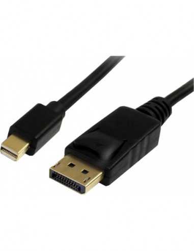 Видеокабели HDMI / VGA / DVI / DP Cable miniDP-DP- 1.5m - Brackton MDP-DP4-0150.B, 1.5m, mini DisplayPort to DisplayPort, digita
