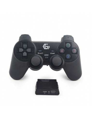 Игровые контроллеры Gembird JPD-WDV-01 2.4 GHz Wireless dual vibration gamepad, 12 action buttons, 2 sticks and 4-way D-pad,, B