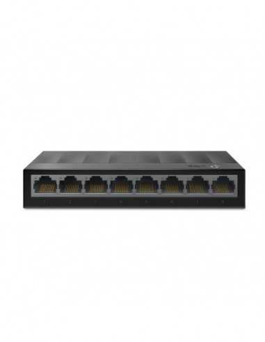 Неуправляемые коммутаторы 10/100/1000 Mbps TP-LINK LS1008G 8-port Gigabit Switch, 8 101001000M RJ45 ports, plastic case, LiteWa