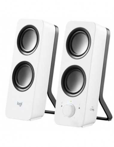 Колонки 2.0 Logitech Z200 Speakers 2.0 ( RMS 5W, 2x2.5W), Stereo headphone jack, White