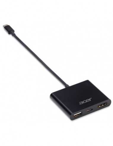 Аксессуары Acer ACER 3 IN 1 USB-C GEN1 TO PD- HDMI- USB(A) DONGLE- BLACK (BULK PACK)
