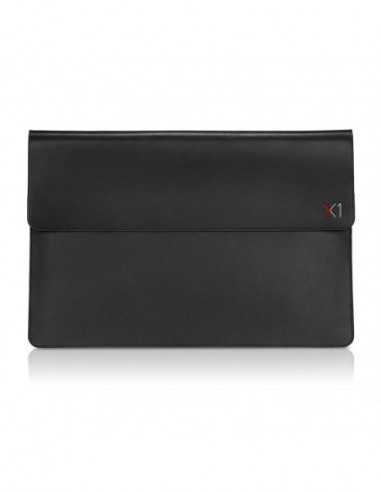 Сумки 14 NB Bag-Lenovo ThinkPad X1 CarbonYoga- Leather Sleeve by Targus- Magnetic closure- Back slip pocket- Black.