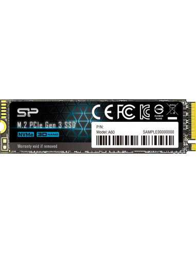 M.2 PCIe NVMe SSD M.2 PCIe NVMe SSD M.2 NVMe SSD 512GB Silicon Power A60, Interface: PCIe3.0 x4 NVMe1.3, M2 Type 2280 form fact