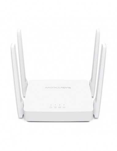 Routere MERCUSYS AC10 AC1200 Dual Band Wireless Router 867Mbps at 5Ghz + 300Mbps at 2.4Ghz 802.11acabgn 1 WAN + 2 LAN 4 ext