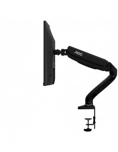 Monitoare Arm for 1 monitors 13-31.5- AOC AS110D0 Black Desk ClampGrommet Aluminum structure Gas spring Height adjustment