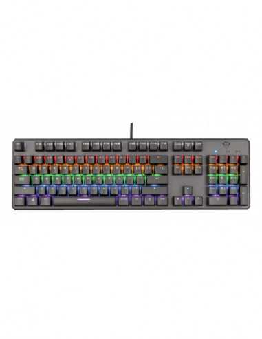 Tastaturi Trust Tastaturi Trust Trust Gaming GXT 865 ASTA MECHANICAL KEYBOARD, US, quick responding switches, 7 color modes and
