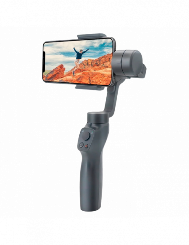 Bețe pentru selfie cu Bluetooth Bluetooth 3-axis Handheld Gimbal Stabilizer Remax P20 Gray