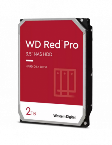 Unitate de stocare HDD 3.5 pentru desktop 3.5 HDD 2.0TB-SATA-64MB Western Digital Red Plus (WD20EFPX) NAS CMR