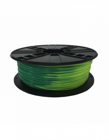 Нити для 3D-принтеров ABS 1.75 mm- Blue green to Yellow green Filament- 1 kg- Gembird- 3DP-ABS1.75-01-BGYG