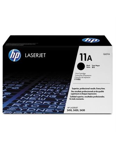 HP 11A (Q6511A) Black Cartridge for HP LaserJet 2420, 2410, 2430, 6000 p.