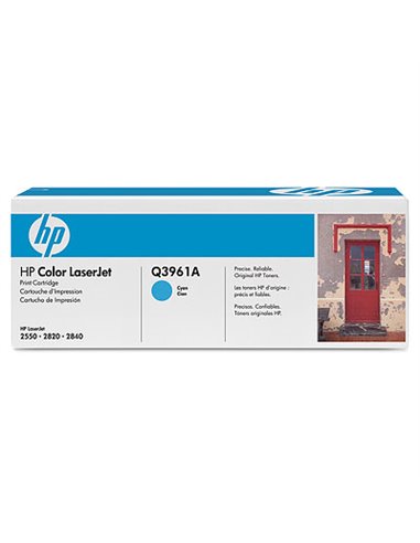 HP 122A (Q3961A) Cyan Cartridge for HP LaserJet 2840, 2550, 2820, 4000 p.