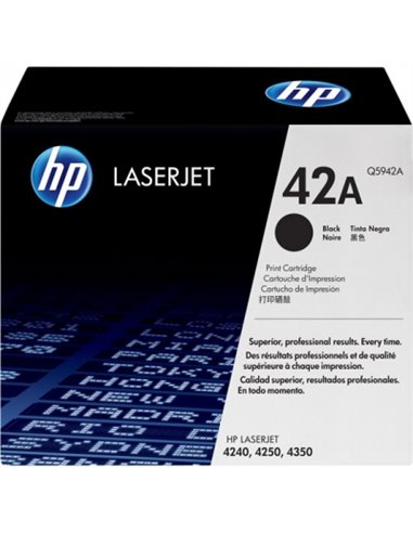 HP 42A (Q5942A) Black Cartridge for HP LaserJet 1240, 4250, 4250N, 4250TN, 4250DTN, 4350, 4350TN, 4350DTN, 4350N, 10000 p.