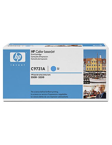 HP 645A (C9731A) Cyan Cartridge for HP LaserJet 5550, 5500, 12000 p.