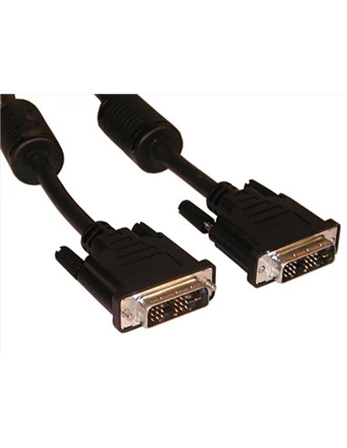 Cable DVI - 3m - Brackton ”Basic” DVI-SKB-0300.B, 3 m, DVI-D cable 24+1, dual-link, m/m, double-shielded, plastic plugs, gold...