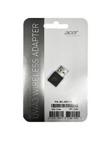 ACER WIRELESS PROJECTION KIT UWA3 (Black), USB Wireless adaptor, Compatible with P1285 / P1385WB projectors, WiFi-N