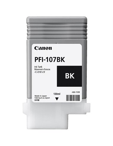 Ink Cartridge Canon PFI-107 Bk, black, 130ml for iPF670,680,685,770,780,785