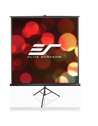 Elite Screens 100” (4:3) 203 x 152 cm, Tripod Projection Screen, Portable, Pull Up, Black