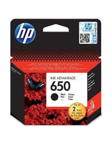 HP 650 (CZ101AE) Black Ink Cartridge for DeskJet 2515/3515 AiO, 360 pages