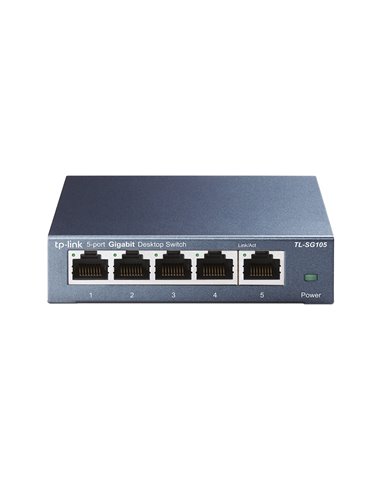 Switch TP-LINK TL-SG105 / 5 port / Gigabit / RJ45 / steel case