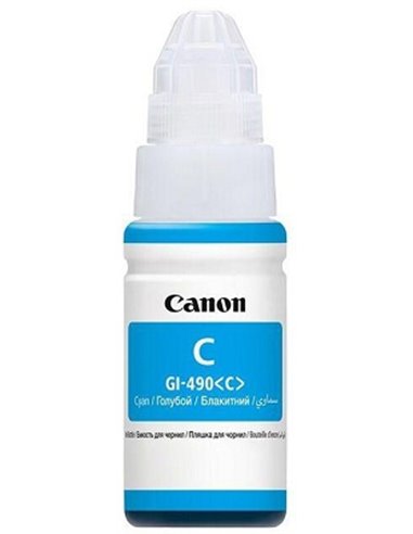 Ink Bottle Canon GI-490 C (0664C001), cyan, 70ml for G1400/1410/G2410/G2411/G2415/G3410/G3411/G3415/G4411, 7000 p.