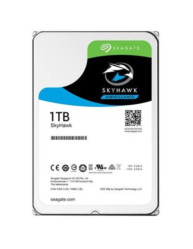 3.5” HDD 1.0TB Seagate ST1000VX005 SkyHawk™ Surveillance, 5900rpm, 64MB, SATAIII