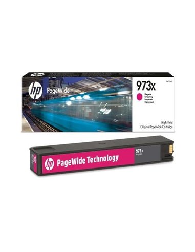 HP 973X (F6T82AE) High Yield Magenta Original PageWide Cartridge for HP PageWide Pro 452dw HP PageWide Pro 477dw, 7000 p.