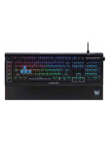 ACER PREDATOR GAMING KEYBOARD AETHON500, mechanical keys, 16.8M RGB backlit, detachable magnetic wrist rest, anodized aluminu...