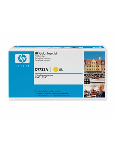 HP 645A (C9732A) Yellow Cartridge for HP LaserJet 5550, 5500, 12000 p.