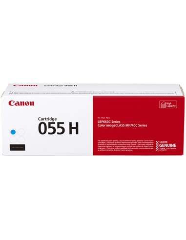 Laser Cartridge Canon 055H (3019C002), cyan (5900 pages) for MF742Cdw, MF744Cdw, MF746Cx, LBP663Cdw, LBP664Cx