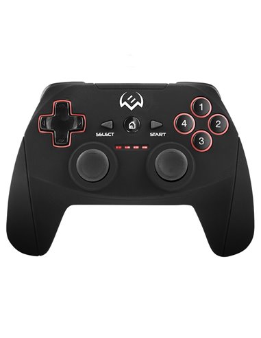 SVEN GC-2040 Wireless Gamepad, X-Input and Direct-Input modes support, 4 axes, D-Pad, 2 mini joysticks and 11 buttons, USB, B...