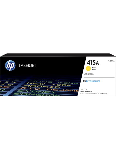 HP 415A (W2032A) Yellow LaserJet Toner Cartridge for HP M454dn/dw, M479dw/fdn/fdw/fnw, 2100 p.