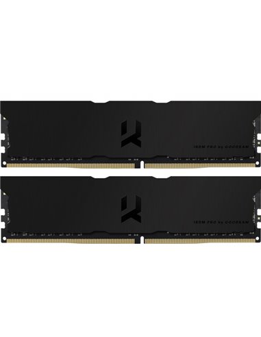 16GB (Kit of 2*8GB) DDR4-3600 GOODRAM IRDM PRO DDR4 DEEP BLACK (Dual Channel Kit), PC28800, CL18, Latency 18-22-22, 1.35V,...