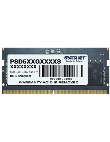 Оперативная память PATRIOT Signature Line DDR5-4800 SODIMM 32GB