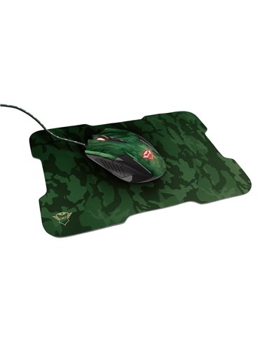 Trust Gaming GXT 781 Rixa Camo Mouse & Mouse Pad, 800 - 3200 dpi, 6 Responsive buttons, LED illumination with breathing effec...