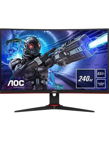 27.0” Gaming Monitor AOC C27G2ZE/BK / 0.5ms / Curved / 240Hz / Black/Red