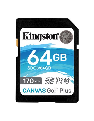 Card de memorie SD Kingston Canvas Go! Plus 170Mbps/ 64GB