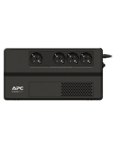 APC Easy-UPS BV650I-GR, 650VA/375W, AVR, Line interactive, 4 x CEE 7/7 Sockets (all 4 Battery Backup + Surge Protected), 1.5m