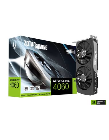 Видеокарта ZOTAC GeForce RTX 4060 Twin Edge/ 8GB/ GDDR6/ 128bit