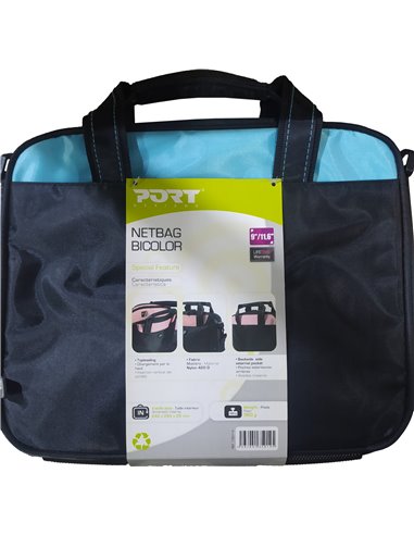 Geanta pentre laptop PORT NetBags Line / Netbag BICOLOR BLUE 11.6 / 7-11.6” / Black/Blue