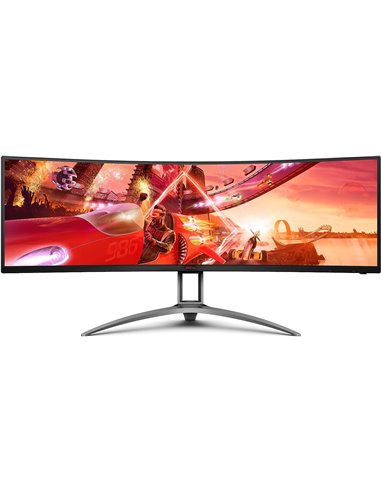 49.0” Gaming Monitor AOC AGON AG493QCX / Curved / UltraWide / 32:9 / 144Hz / Black/Silve