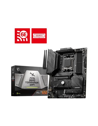 Placa de baza MSI MAG B650 TOMAHAWK WIFI / AM5 / B650 / DDR5 / ATX