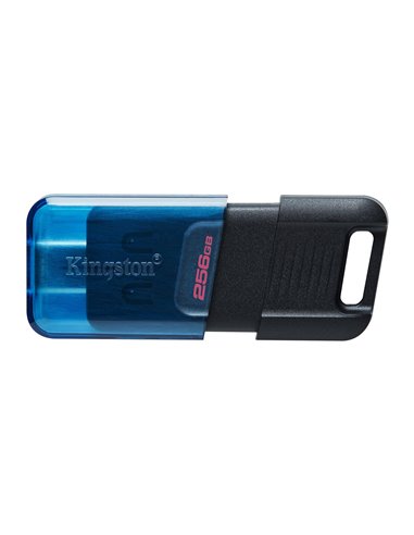 USB Flash Drive USB-С3.2 Kingston DataTraveler 80M 256GB, Black/Blue