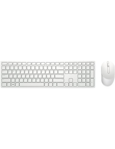 Беспроводная клавиатура и мышка Dell Pro KM5221W, White