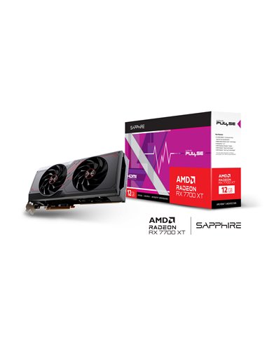 Видеокарта Sapphire PULSE Radeon RX 7700 XT / 12GB / GDDR6 / 192bit