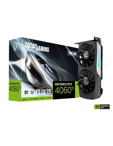 Видеокарта ZOTAC GeForce RTX 4060 Ti Twin Edge / 8GB / GDDR6 / 128bit